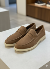 LRA PIANA LUX SUEDE PENNY LOAFERS